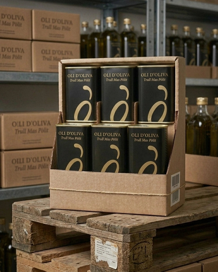 Pack Familiar – 6 Latas ADN Argudell 500ml (3 Litros) – DOP Aceite de Oliva del Empordà