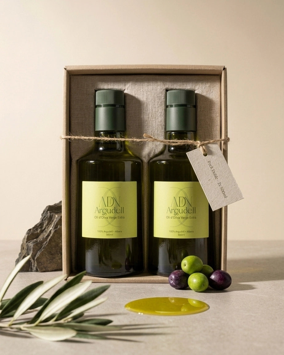 Pack Ahorro – 2 Botellas ADN Argudell 500ml (1 Litro) – DOP Oli de l'Empordà