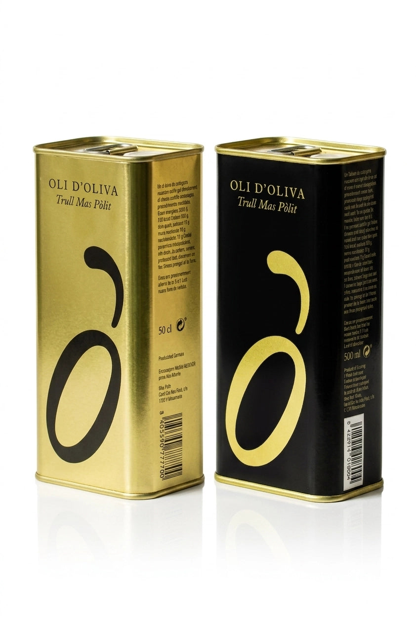 Pack Degustación – 2 Latas Trull Mas Pòlit Arbequina y Argudell – DOP Aceite de Oliva del Empordà