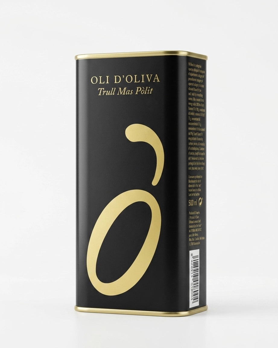 Aceite de Oliva Virgen Extra Trull Mas Pòlit Argudell 500ml en lata de aluminio – DOP Aceite de Oliva del Empordà